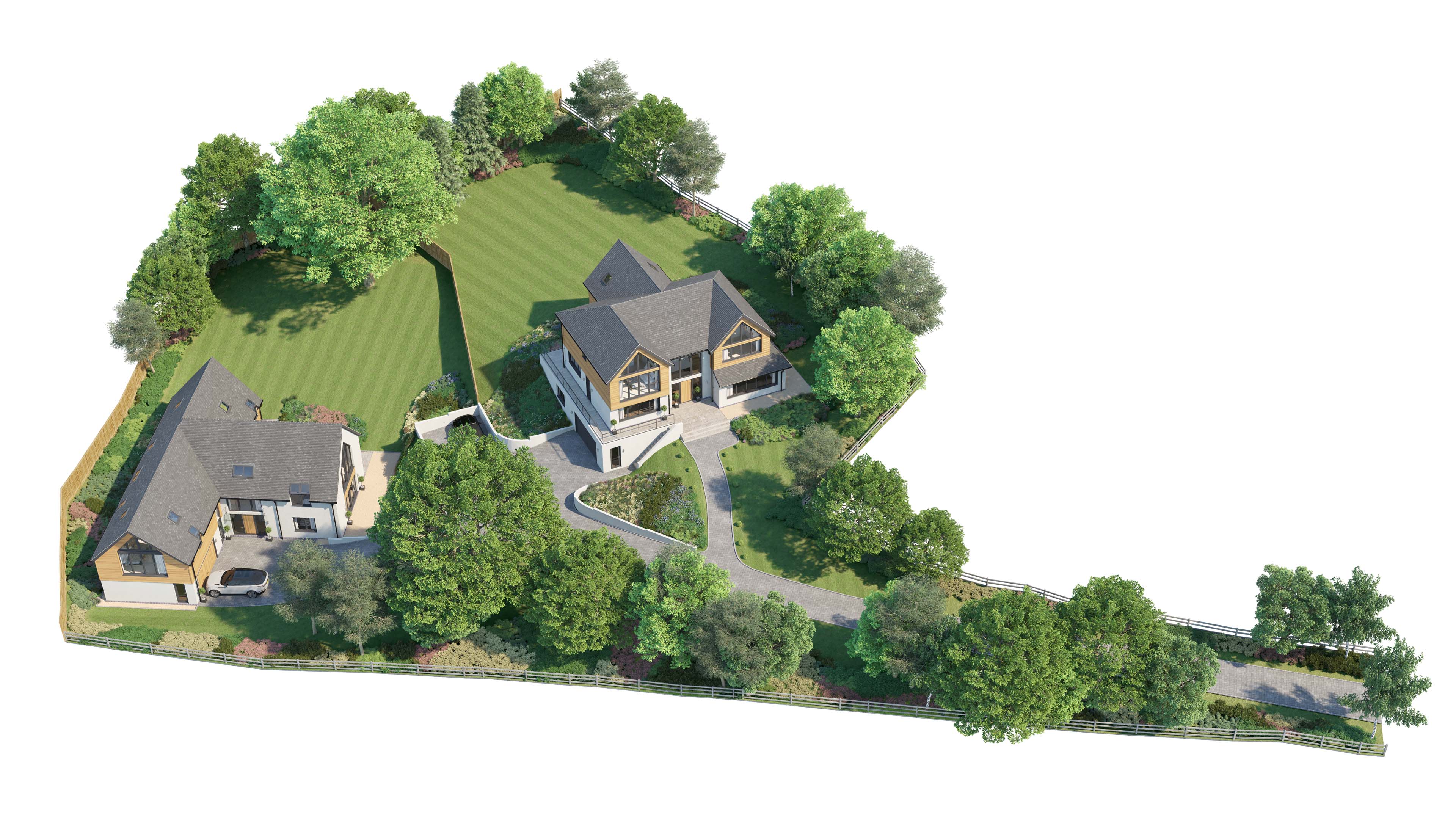Park Lane House - 3D Site Plan  CGI Visualisation