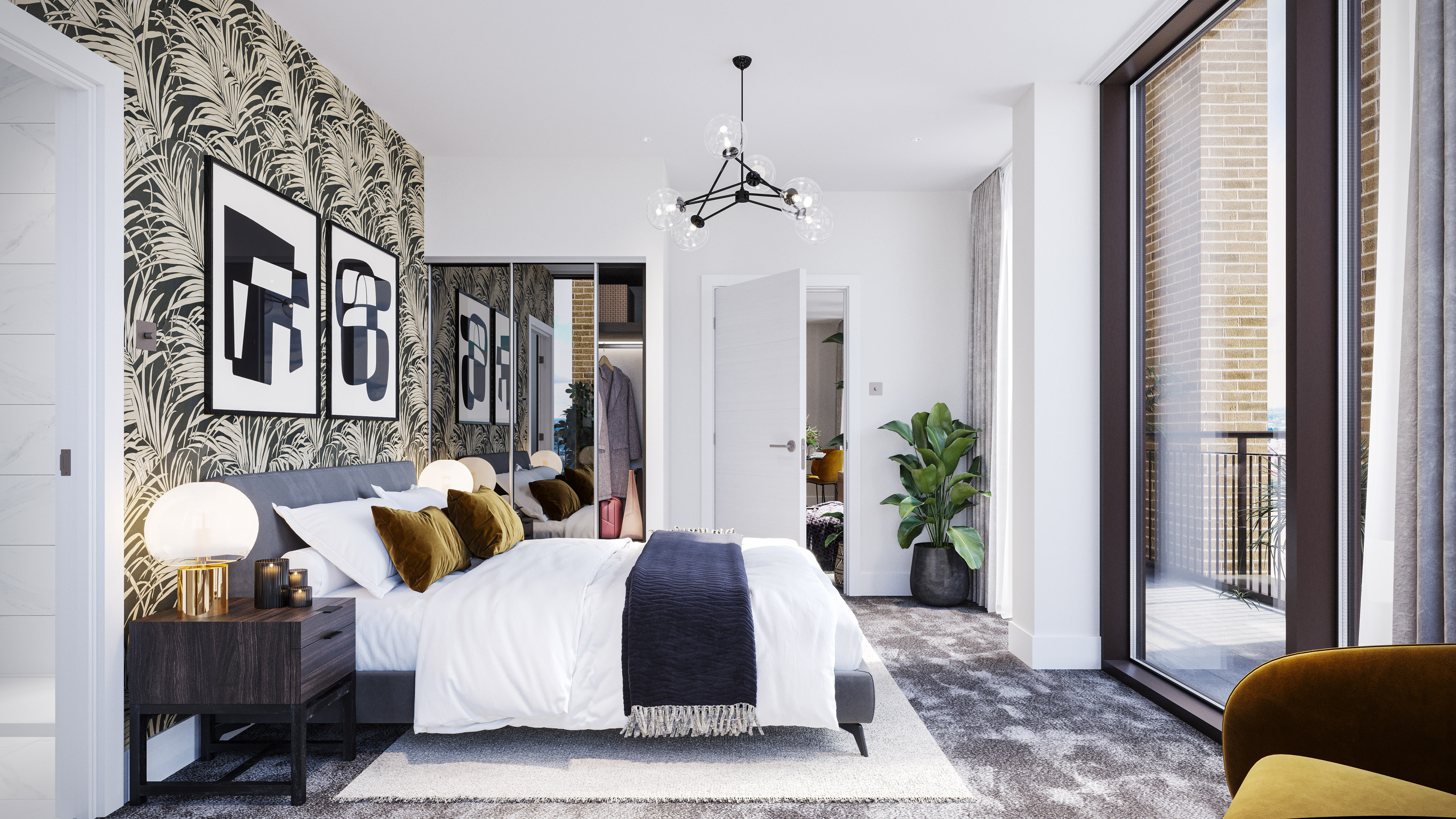 Bristol Street - Bedroom 3D CGI Visualisation Case Study