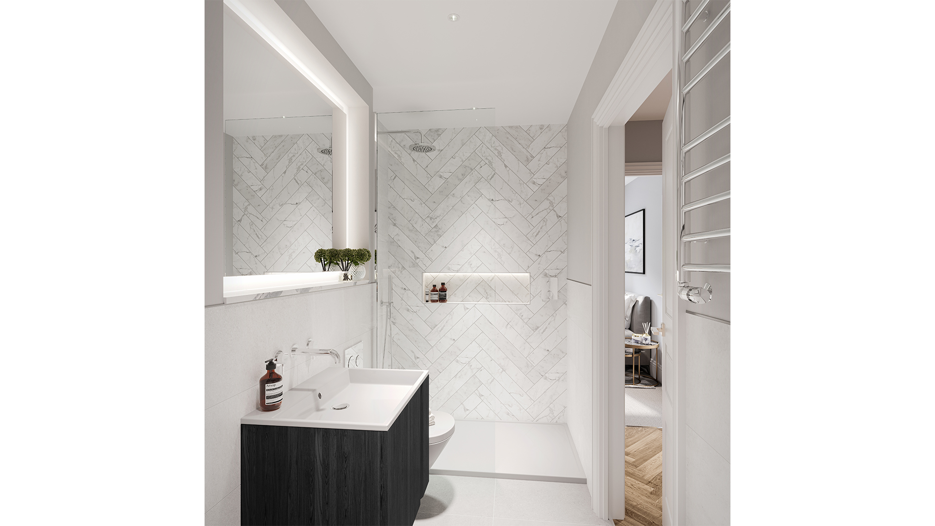 Garratts Lane - Bathroom CGI 3D Visualisation