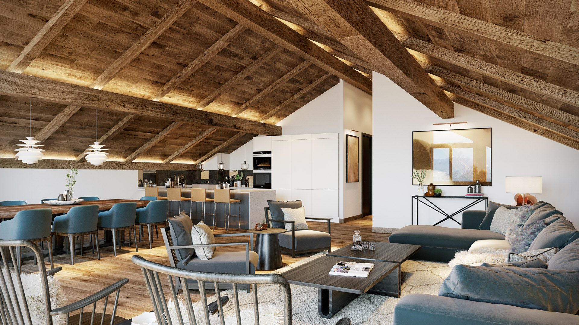 Le Flocon Chalet - VR Tour CGI 3D Visualisation