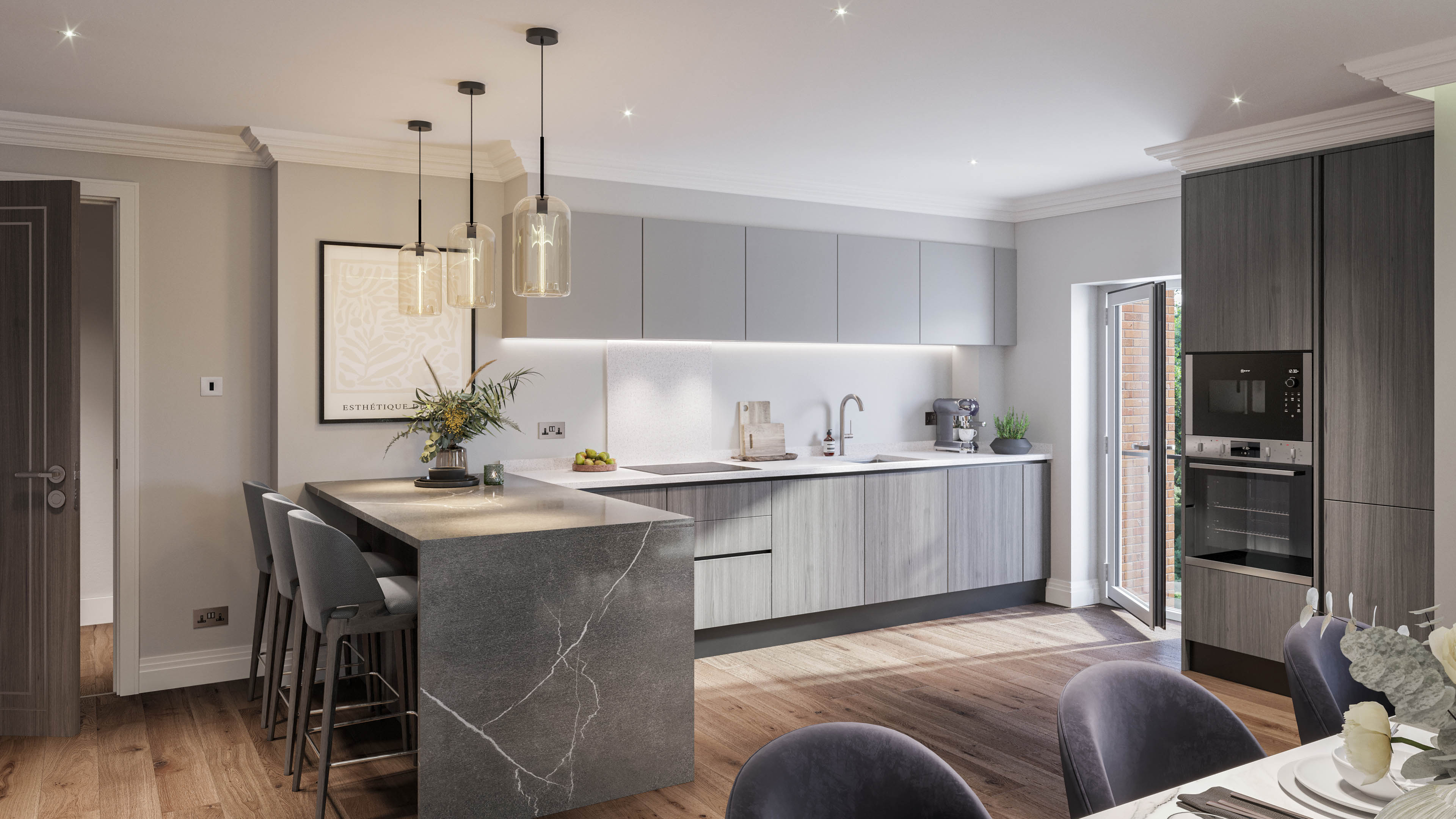 Lincoln Court Kitchen CGIs