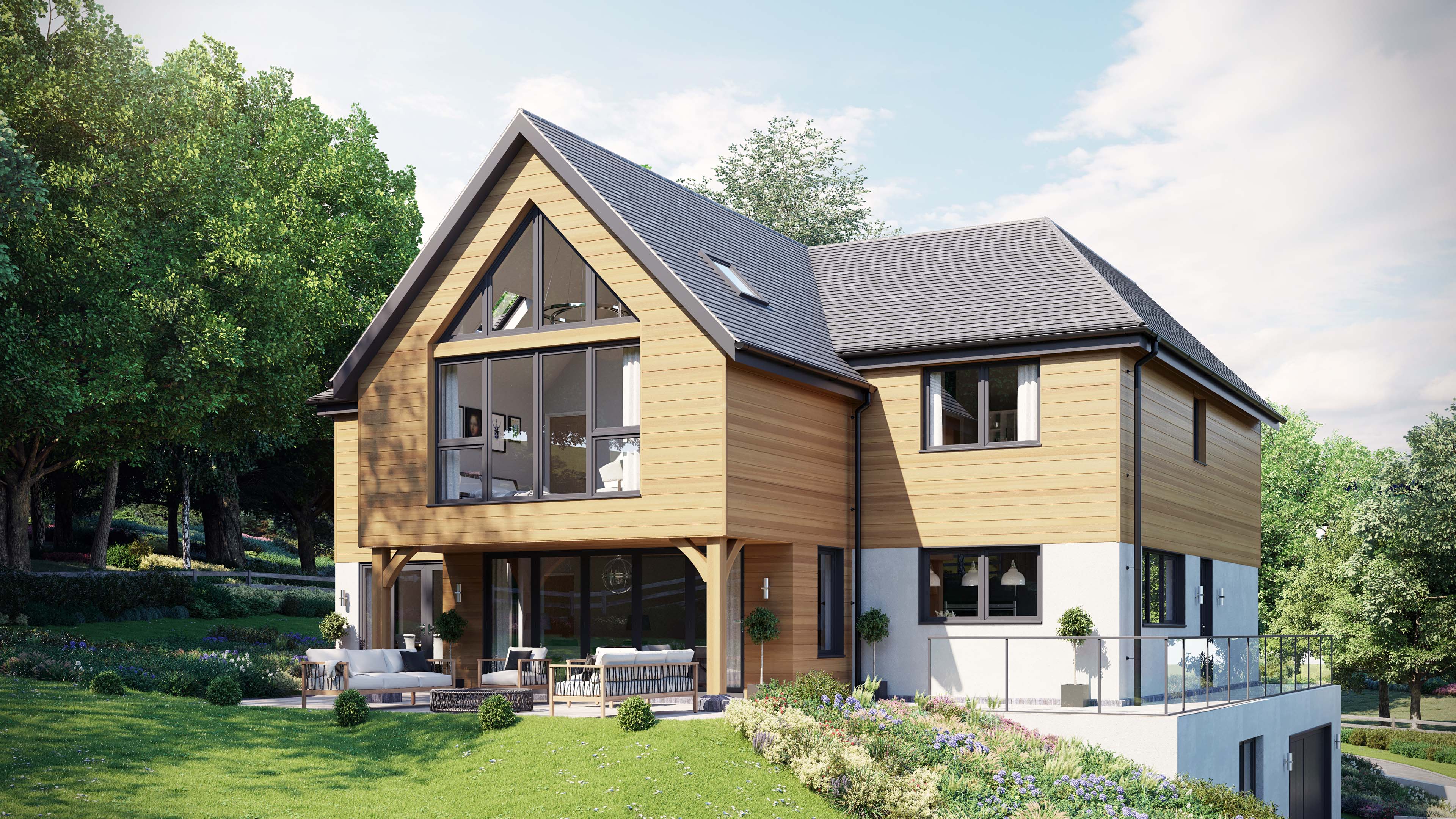 Park Lane House - Barn House CGI 3D Visualisation