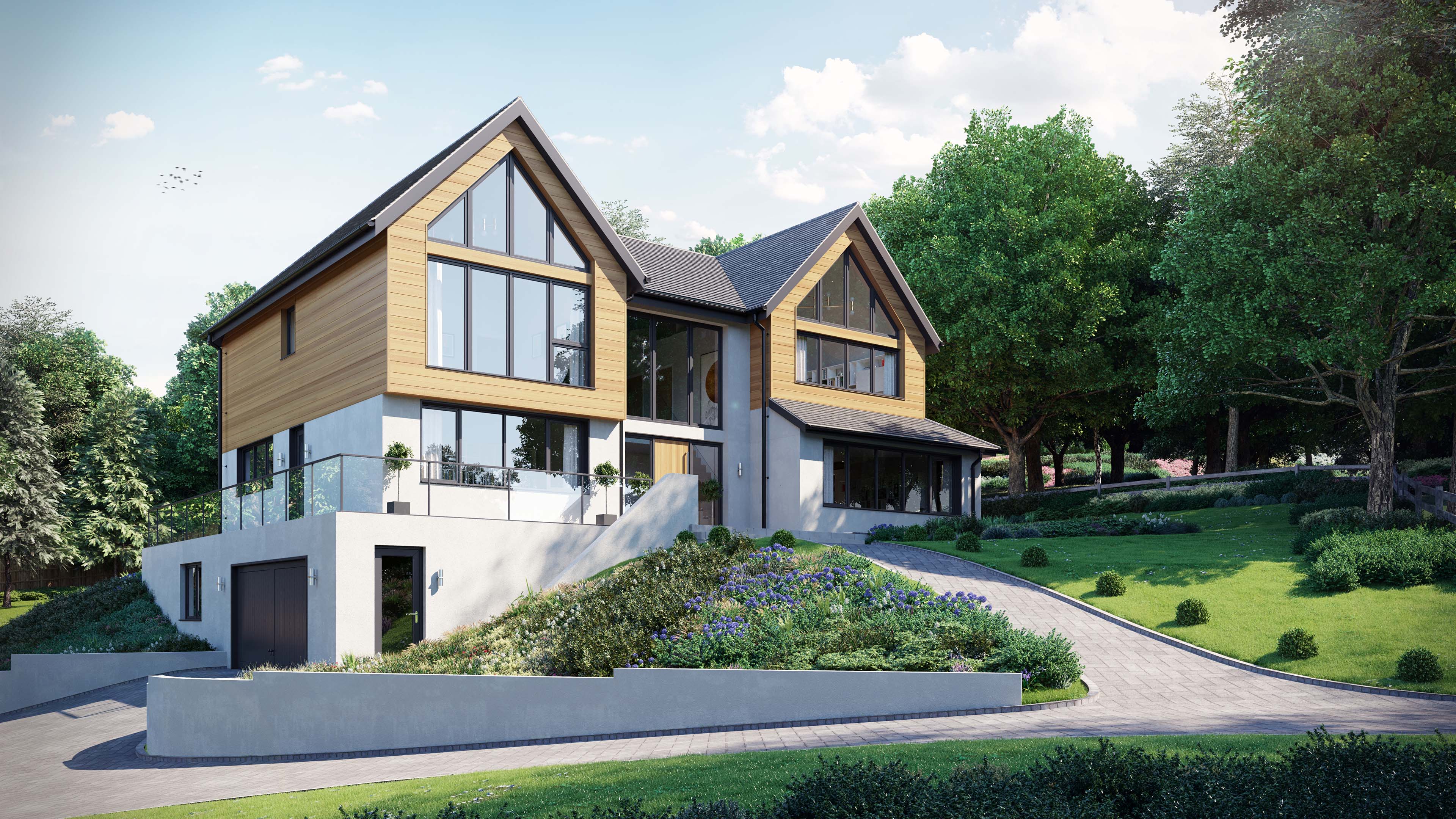 Park Lane House - Exterior  CGI 3D Visualisation