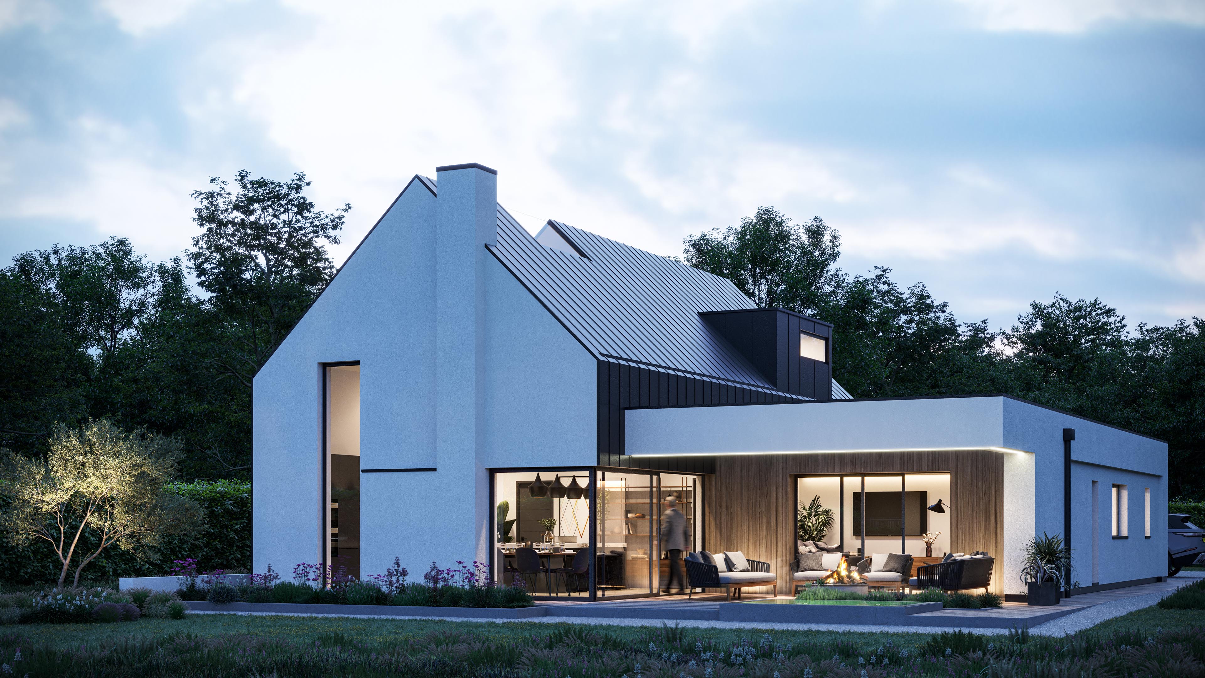 SkyView - House Property Dusk CGI 3D Visualisation