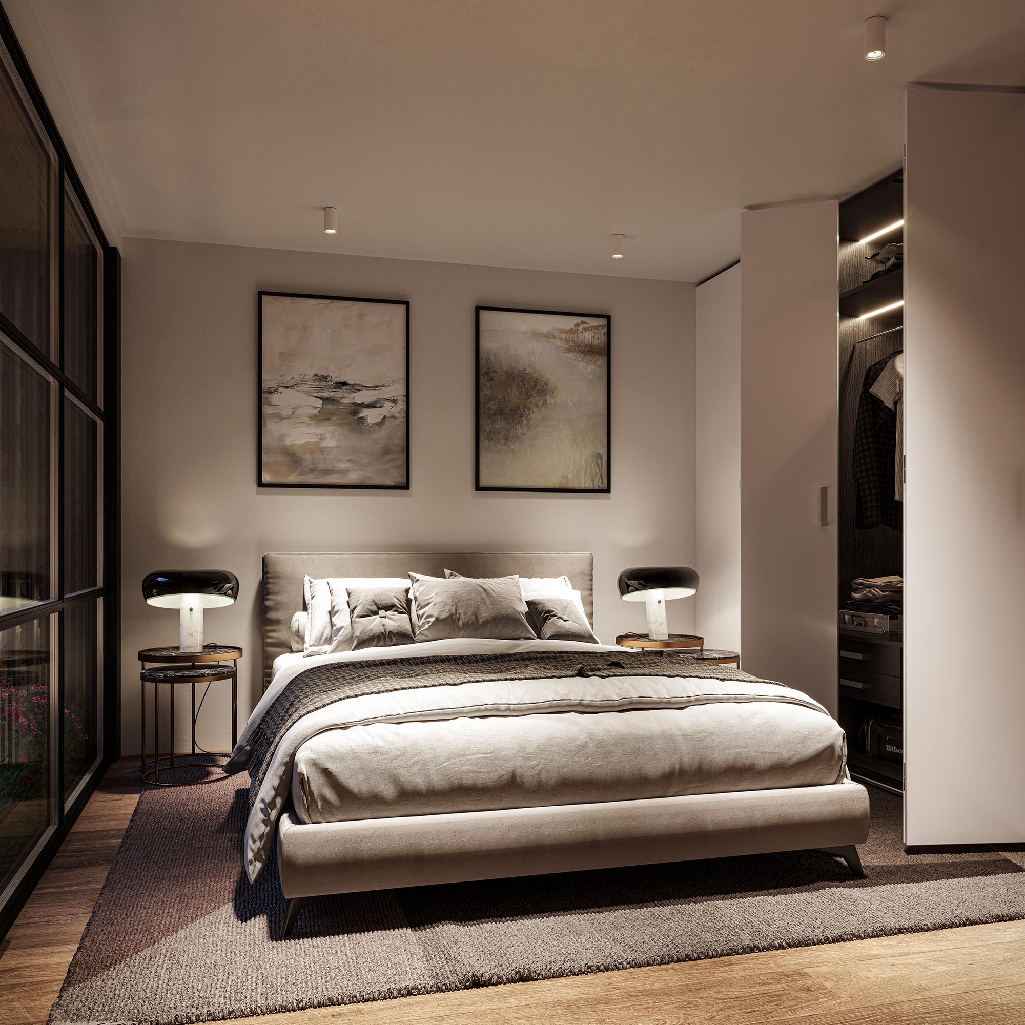 The Yard - Interior Bedroom 3D CGI Visualisation - Case Study