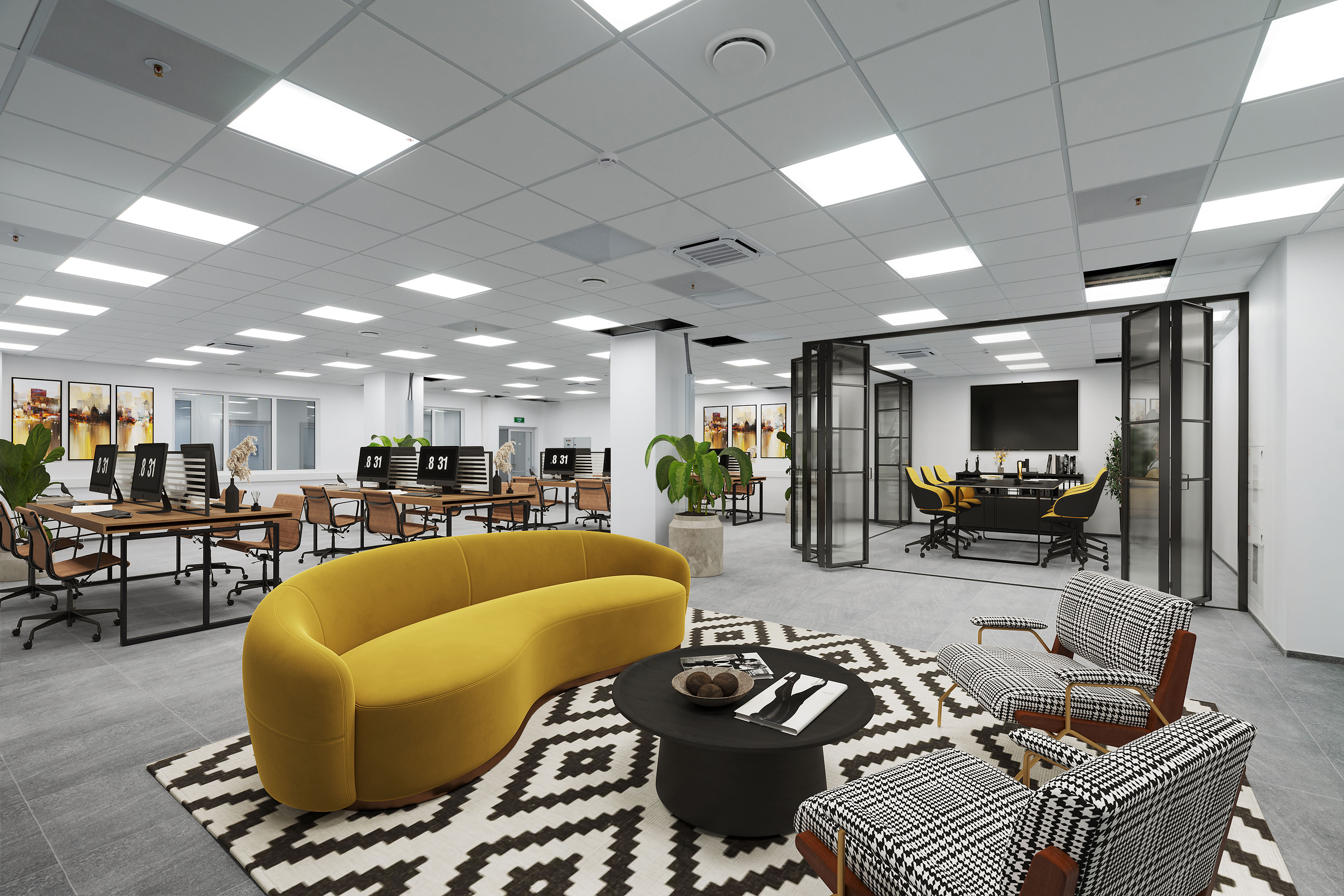 Office Commercial 3D Virtual Staging - CGI Services