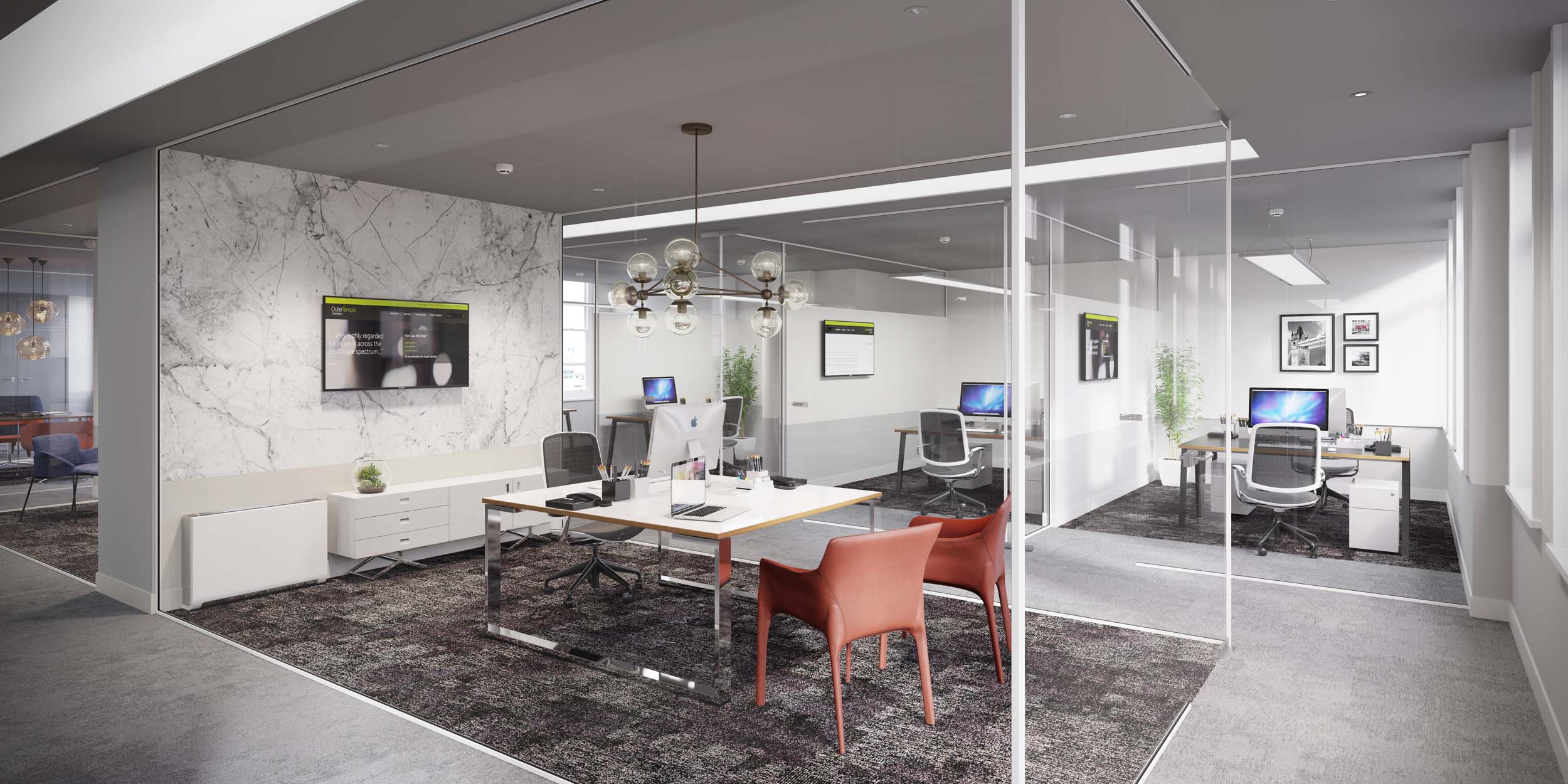 Modern Office Interior 3D CGI Visualisation - CGI Services